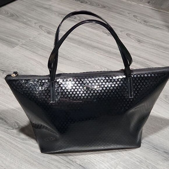 Kate Spade Black Patent Leather Sophie Beale LG Tote - Picture 1 of 8